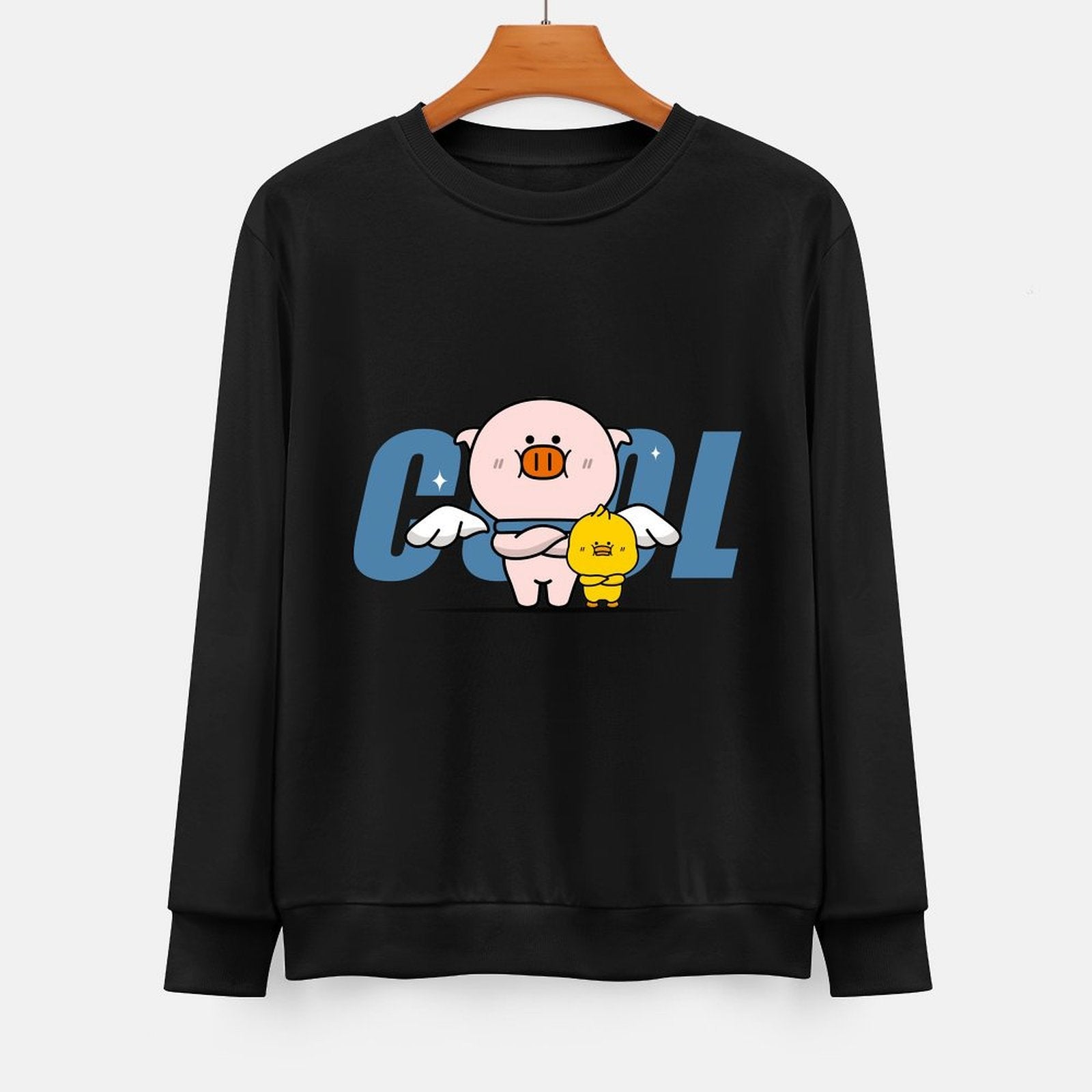 Front Patterned Long Sleeve TopWrinkle-Free Minimal